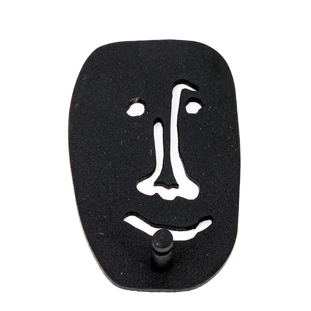 Black Faces Hooks Set Of 3 - Image 4