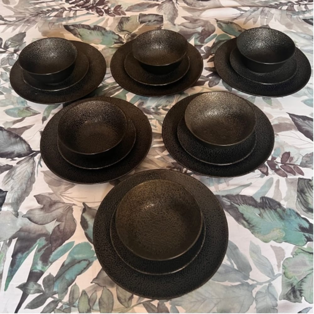 Dinner Set Spectrum - All Charcoal