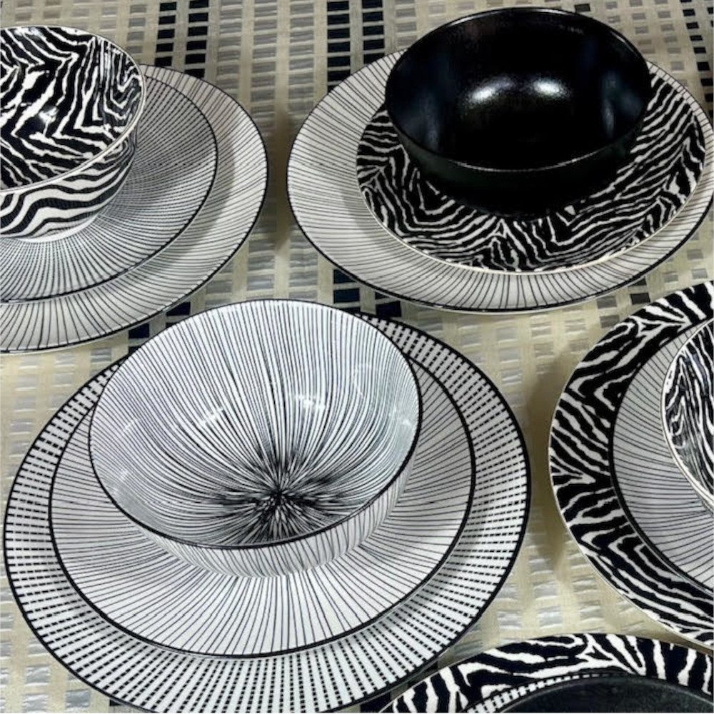 Dinner Set - Black Mix - Image 2