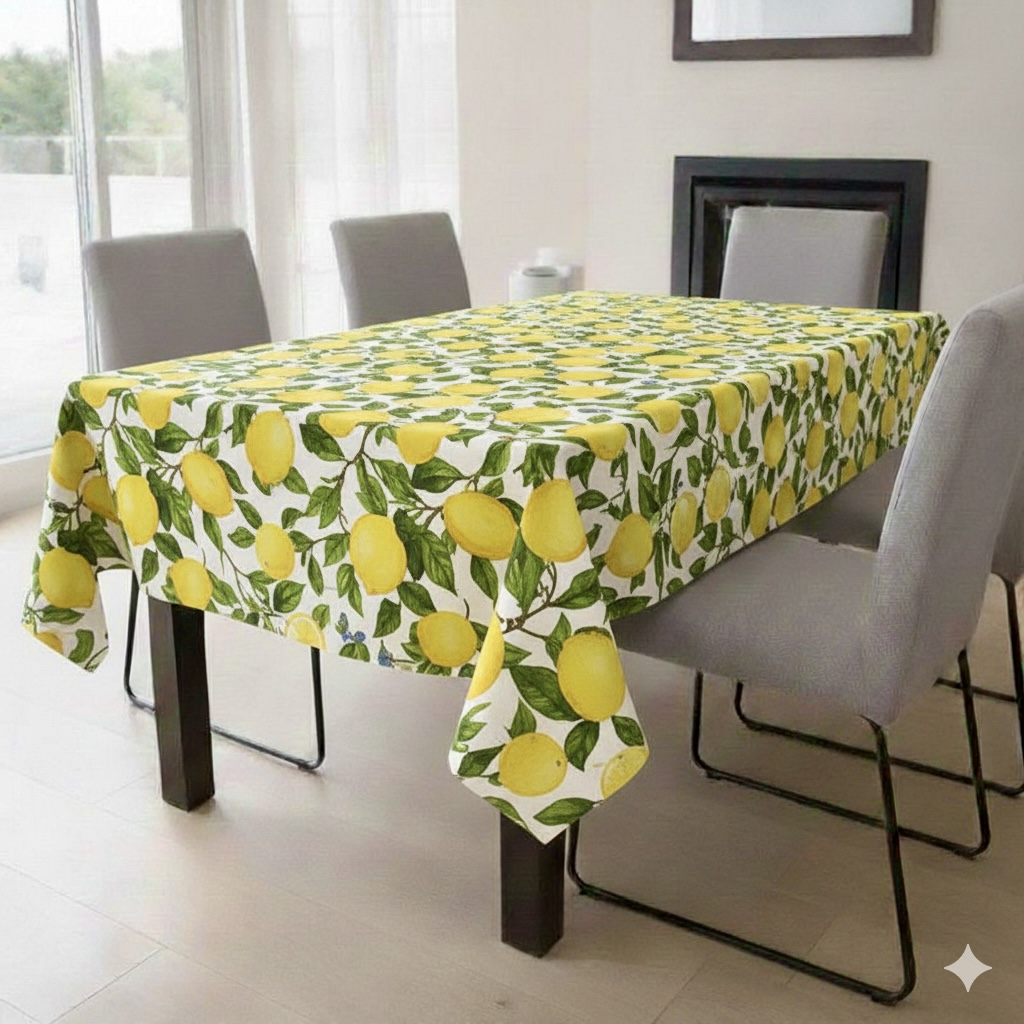 Tablecloth - Lemons On Beige