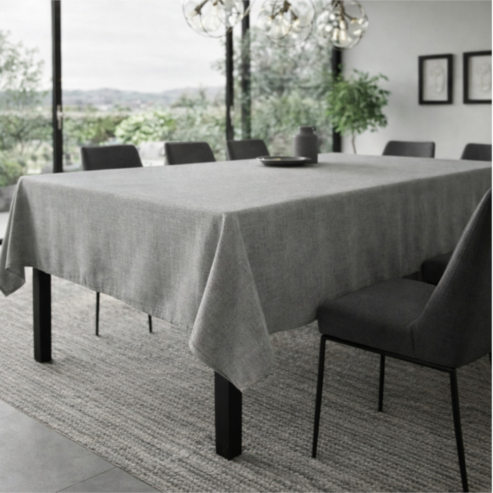 Linen Like Tablecloth - Grey