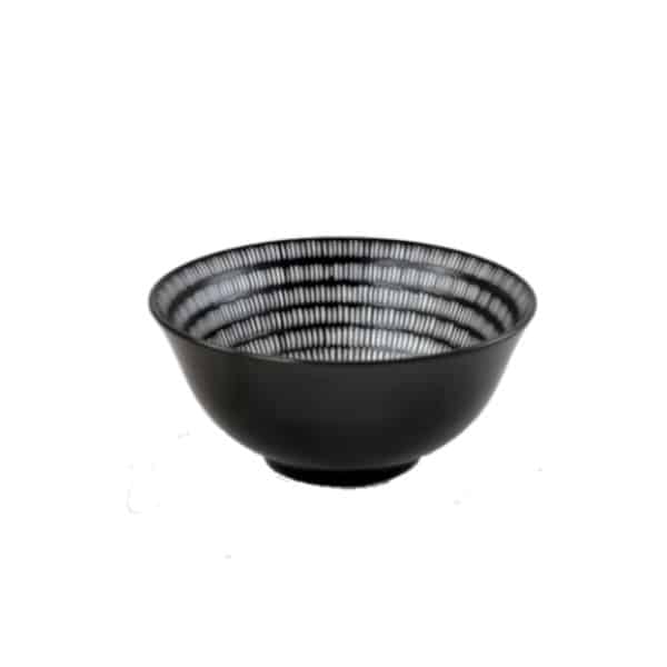 Medium Bowl Spectrum - Charcoal & White - Set of 4