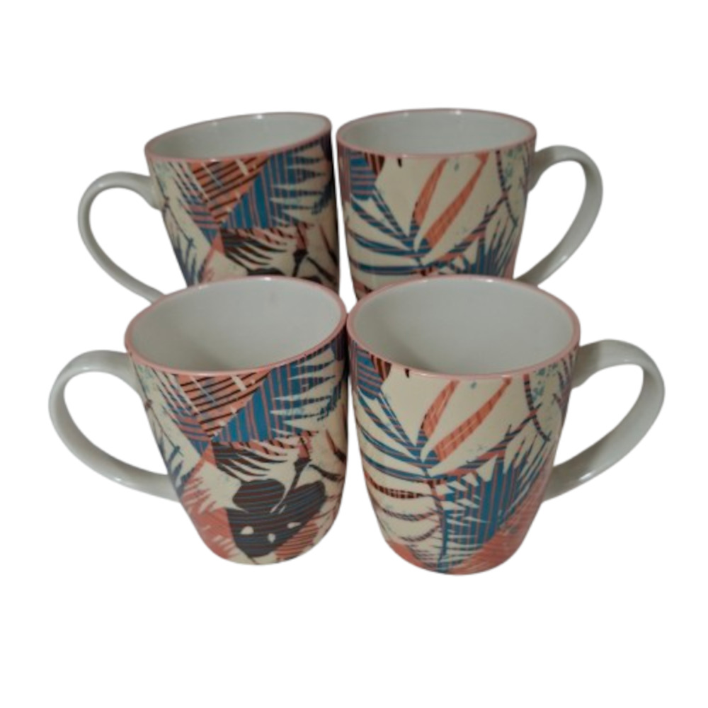 Art Mug - Ferns - Set of 4