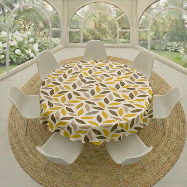 Tablecloth Round - Mustard Designs