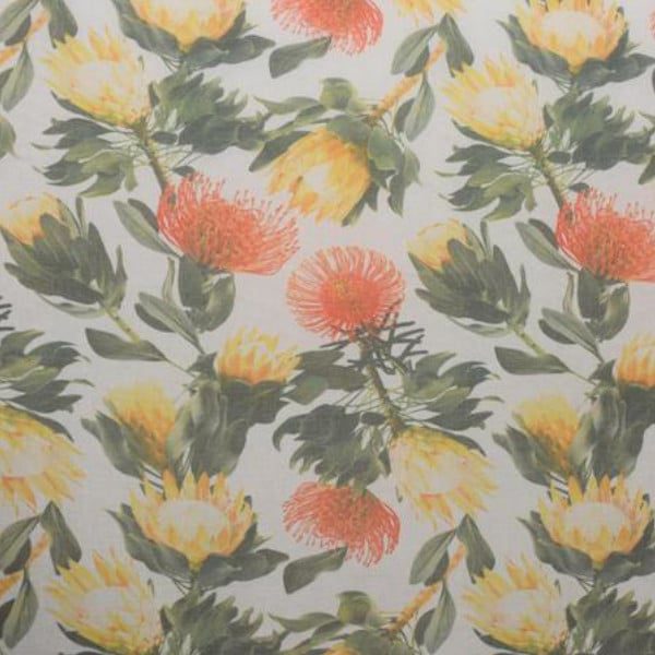 Tablecloth Round - Yellow Protea