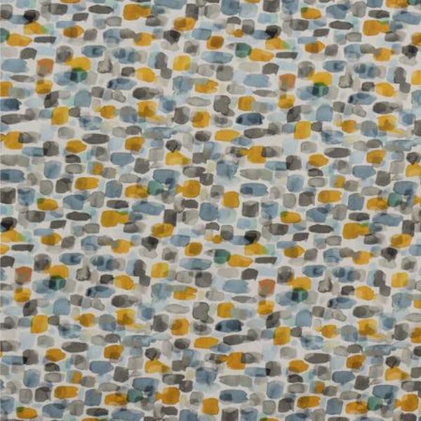 Round Tablecloth Yellow Strokes