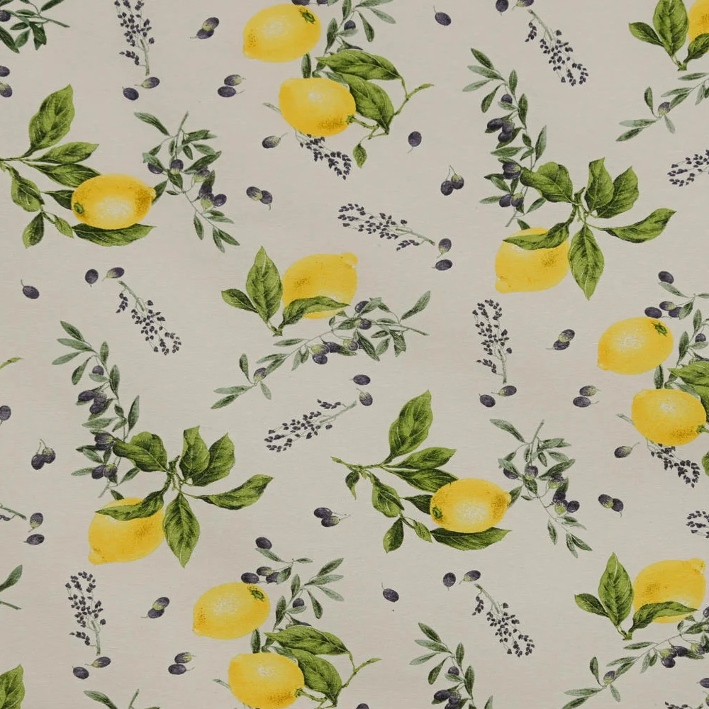 Tablecloth Round - Lemons And Olives - Image 2
