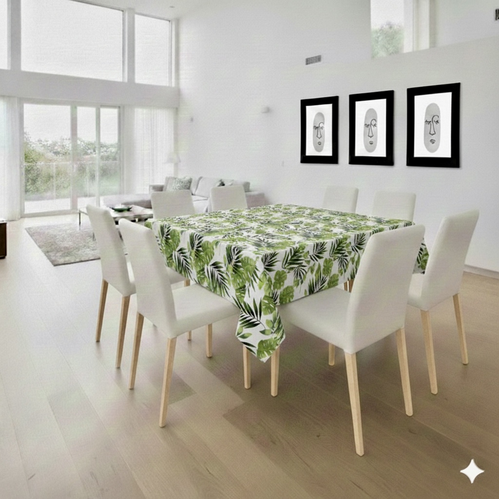 Tablecloth Square - Green Monstera
