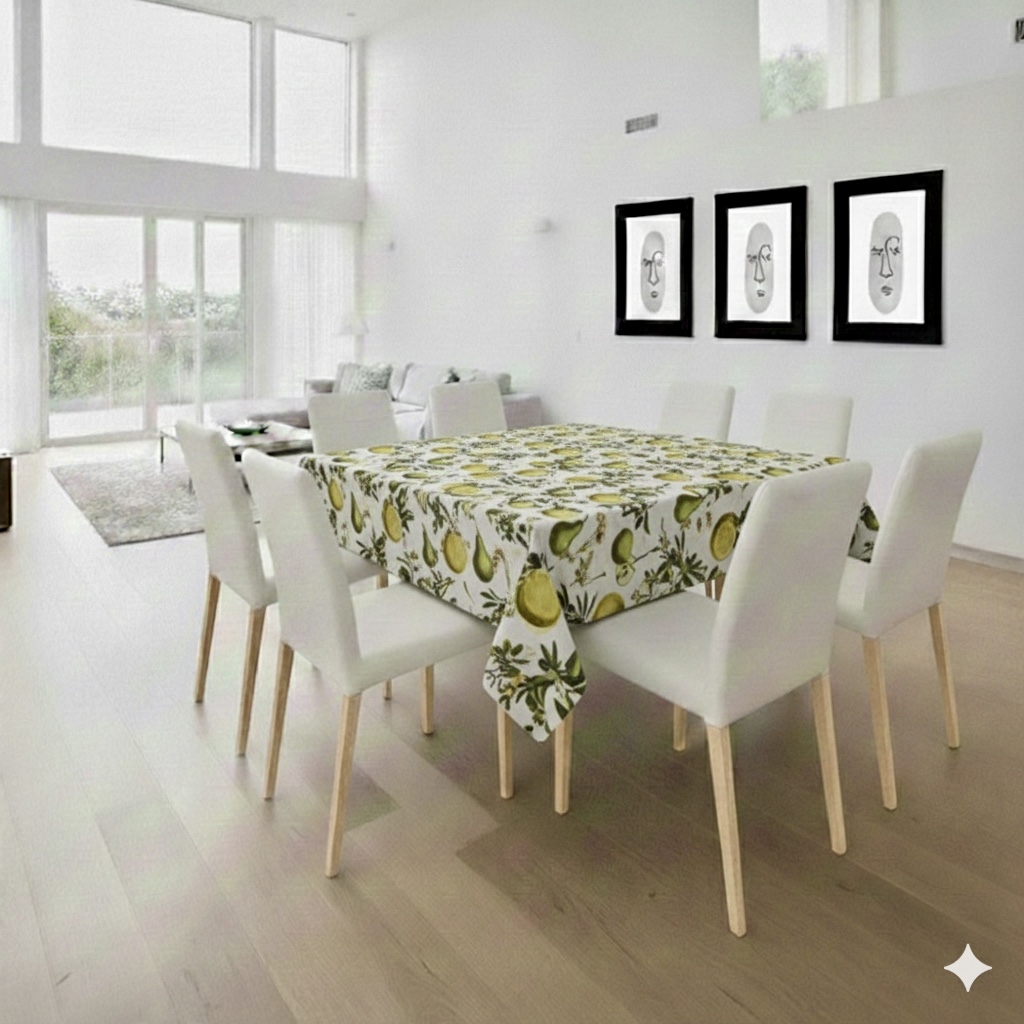 Tablecloth Square - Lemons And Pears