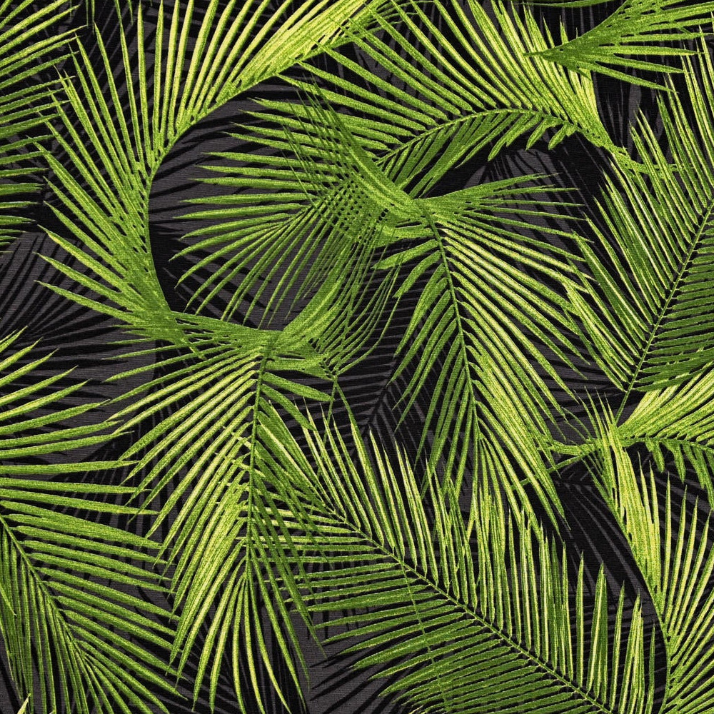 Tablecloth Square - Palms On Black - Image 2