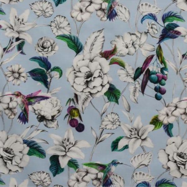 Tablecloth - White Petals On Blue