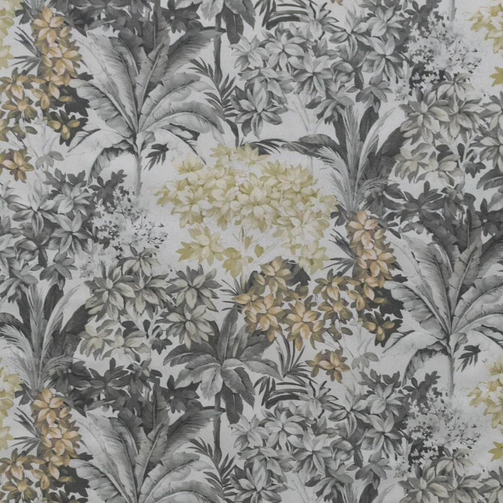 Round Tablecloth - Palm Trees Grey - Image 2