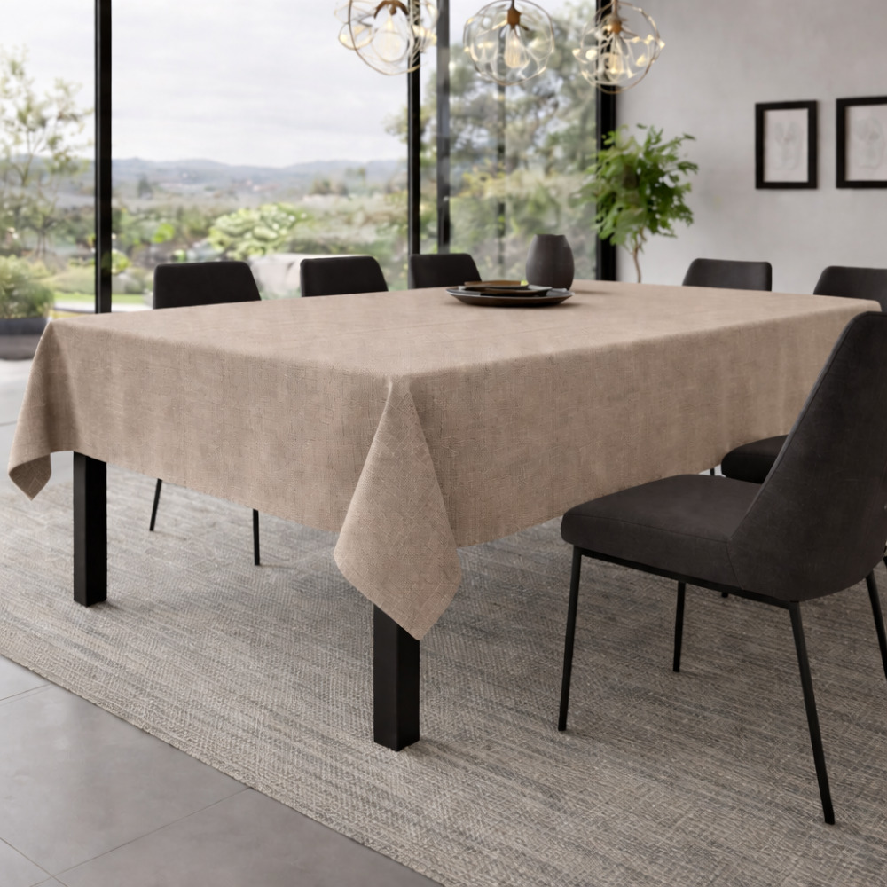 Linen Like Tablecloth - Stone