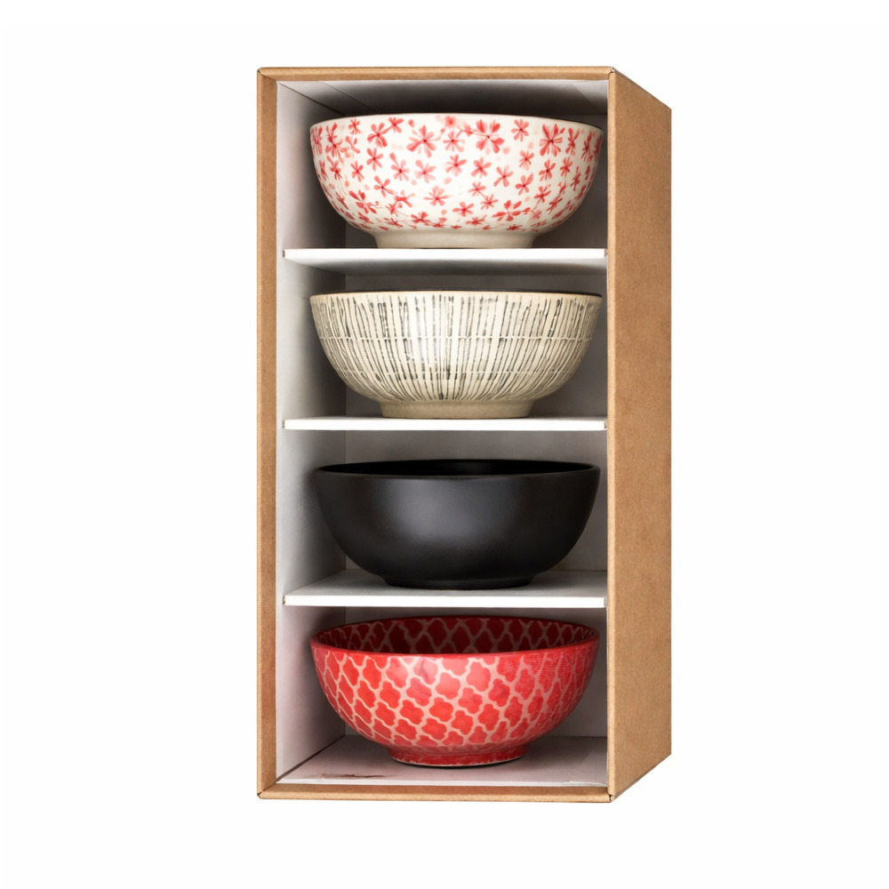 Porcelain Bowl Set 8 (Set Of 4)