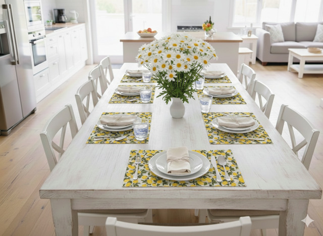 Placemat - Water Resistant - Lemons - Image 4