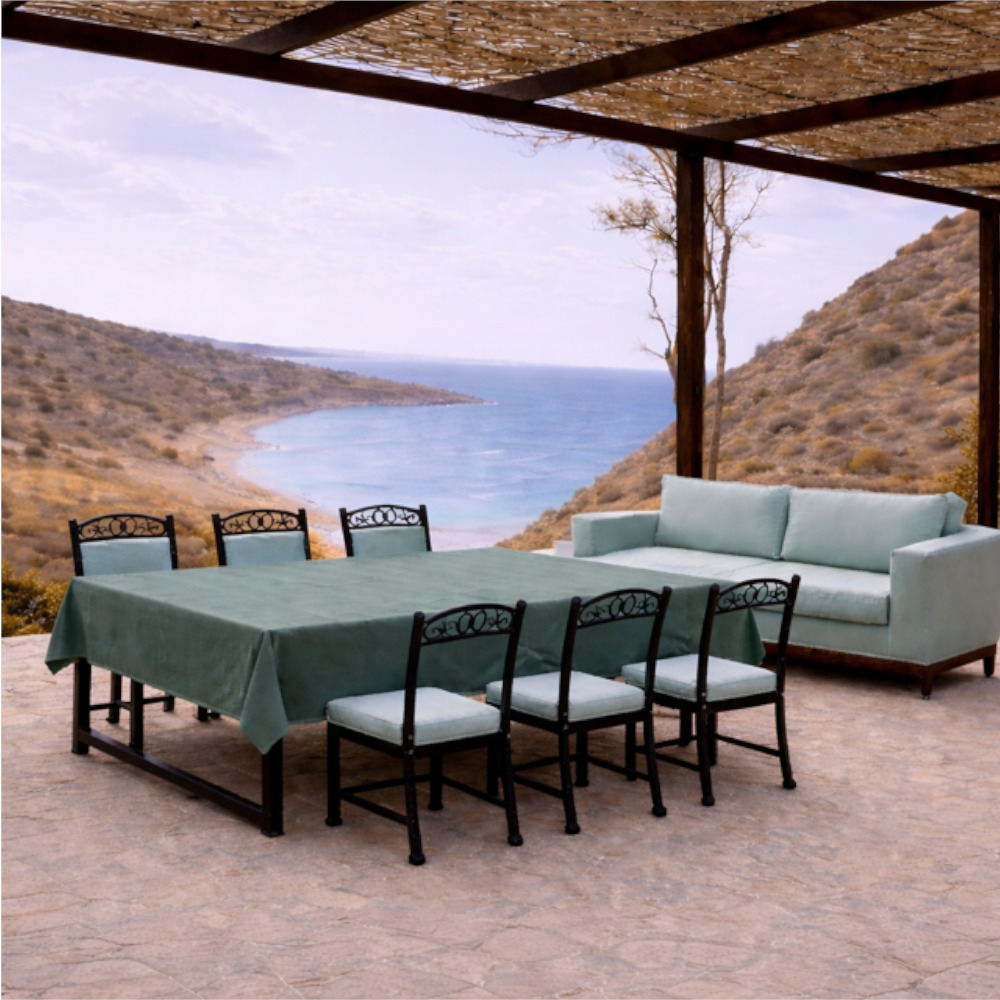 Water Resistant Tablecloth - Mint