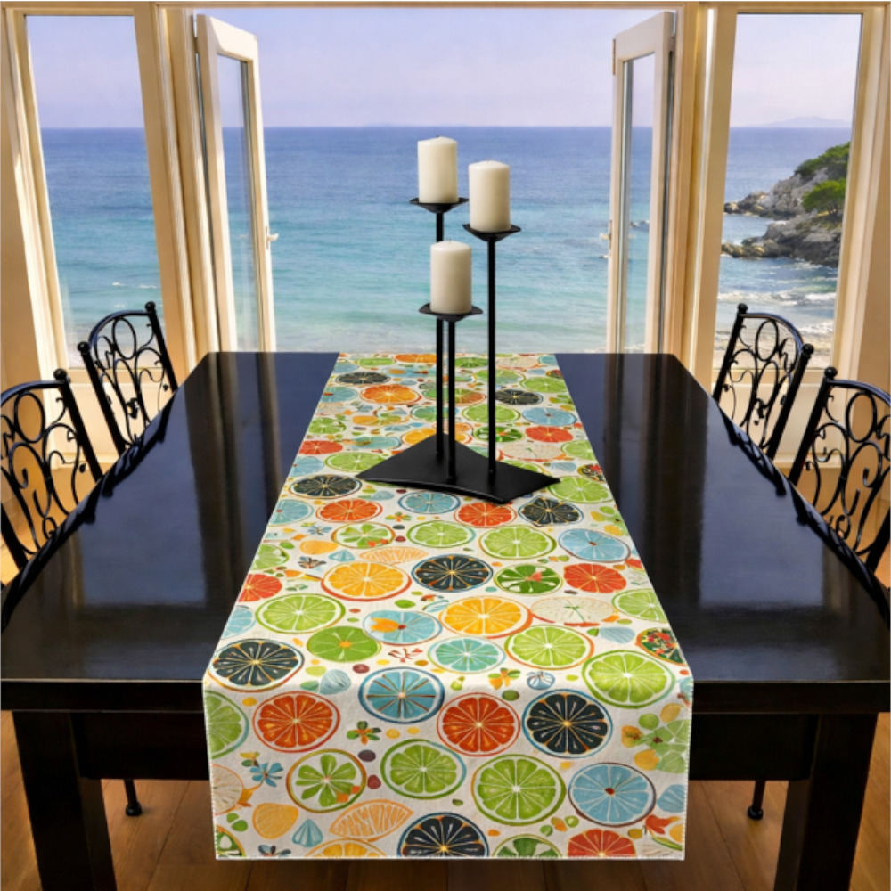 Table Runner Cut Lemons