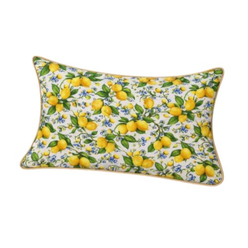 30 x 50 Scatter Cover Lemons With Blue