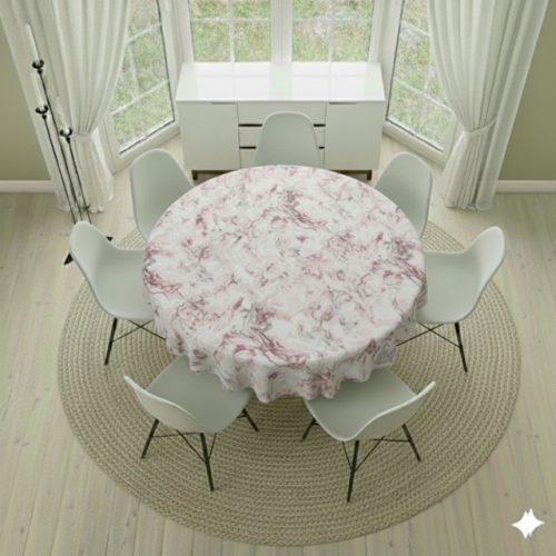 Round Tablecloth- Marble