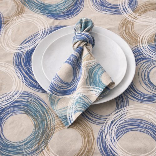 Serviette Blue Swirl