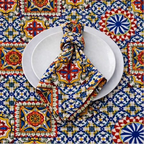 Serviette Majolica Tile