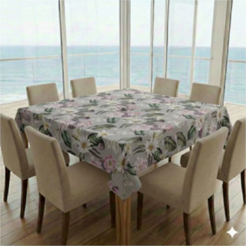 Square Tablecloth Petals On Stone